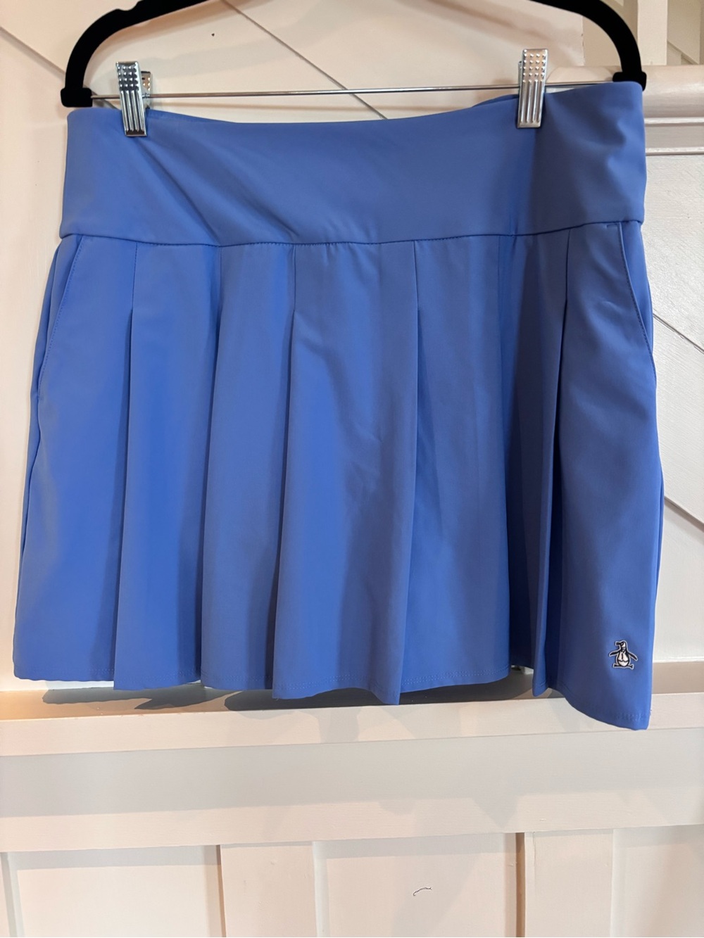 Original Penguin pleated golf skirt in ultramarine large 16 inches long